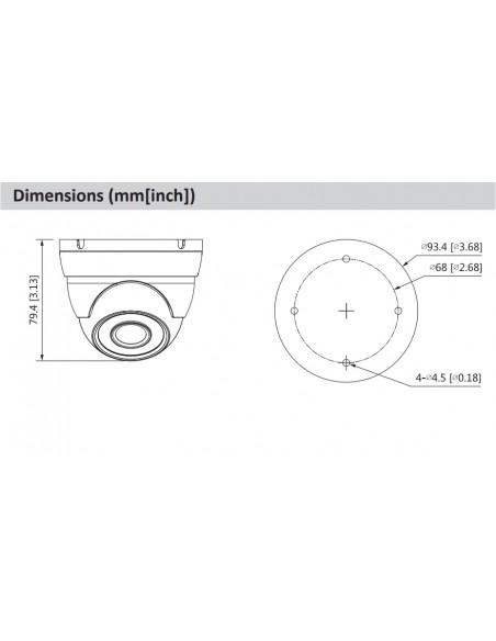 Dimensiones DH-HAC-HDW1200MN-0280B
