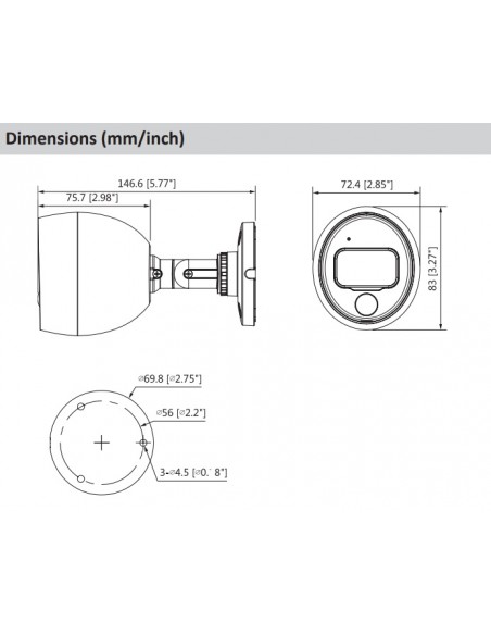 Dimensiones DH-HAC-ME1200BN-LED-0280B