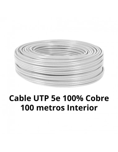 Cable UTP Cat 5e 100% Cobre 100m...