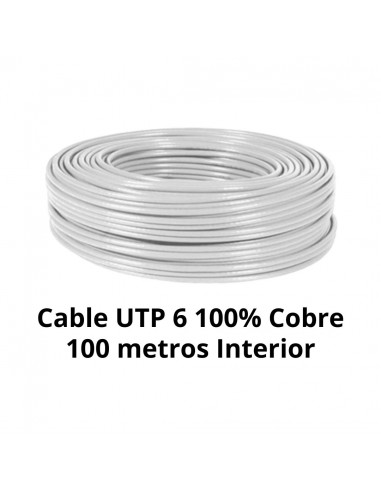 Cable UTP Cat 6 100% Cobre 100m Interior