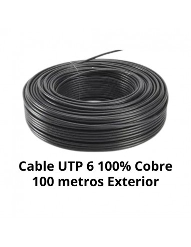 Cable UTP Cat 6 100% Cobre 100m Exterior